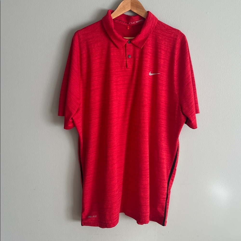 Nike Tiger Woods Collection Classic Red Mens Golf Polo - XXL